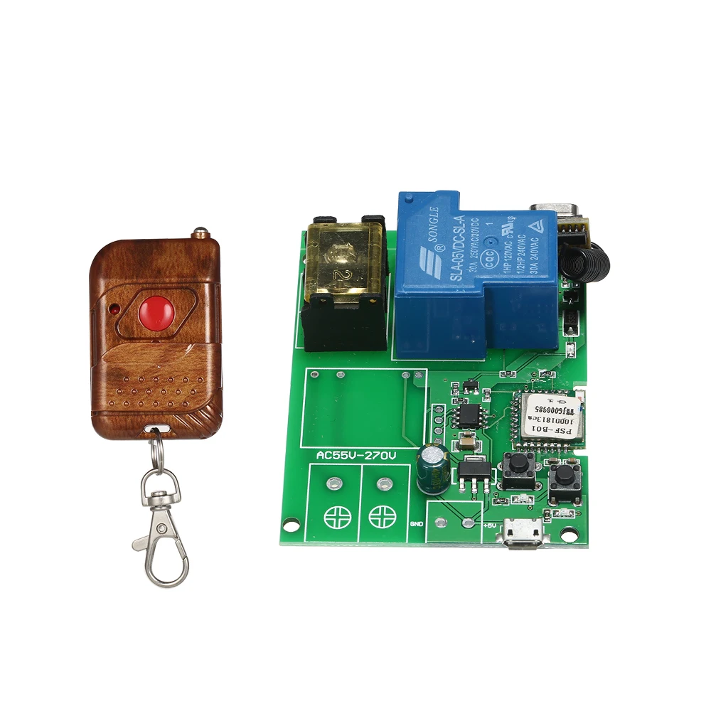 USB DC5V AC85 250V 30A RF 433MHz Wifi переключатель беспроводной релейный модуль|Модули для