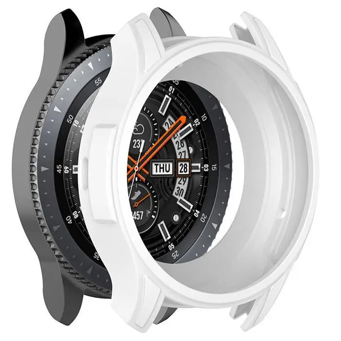 46 мм чехол для Samsung Gear S3 Frontier cover Galaxy Watch ремешок Универсальный мягкий силиконовый