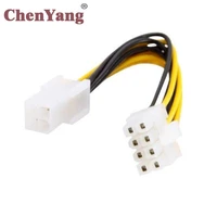 zihan 8pin to 4pin power cable adapter for pc 4p to 8p cpu p4 to p8 extension cables convertor wire cord 20cm for mining btc