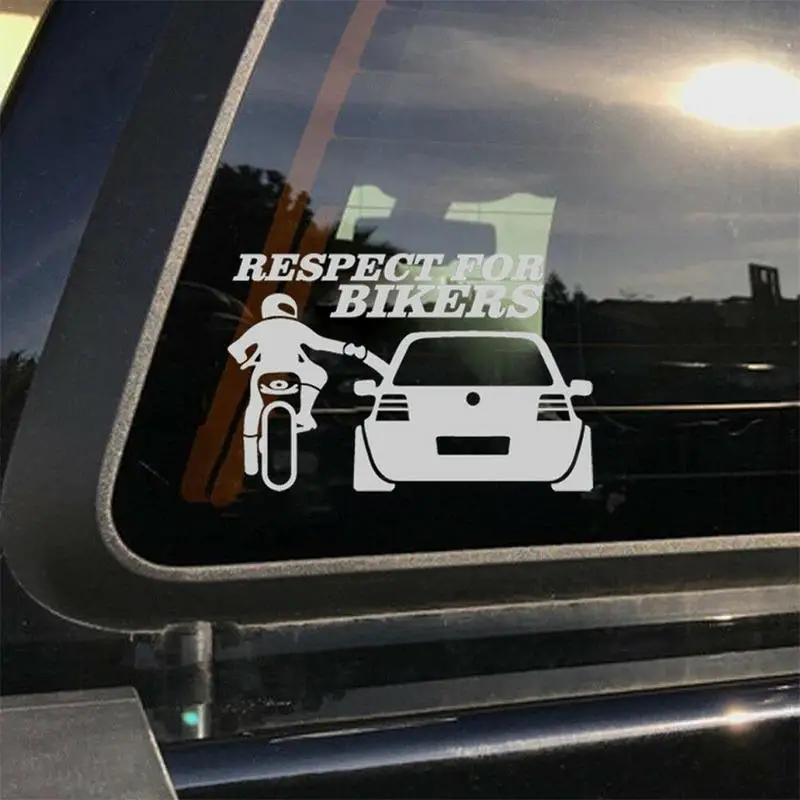Автомобильная наклейка респекция для байкеров Светоотражающая