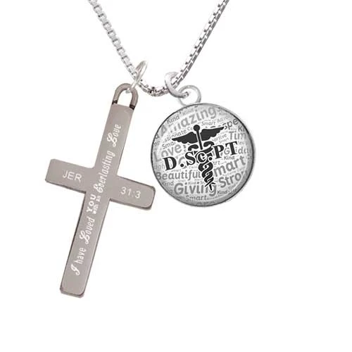 Куполообразное черное ожерелье DScPT Everlasting Love cross|Подвески| |