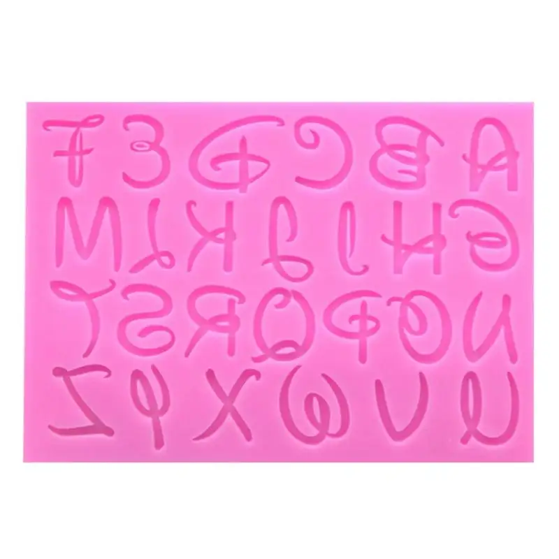 3 шт. английская буква номер силиконовая форма для шоколада конфеты помадка торт