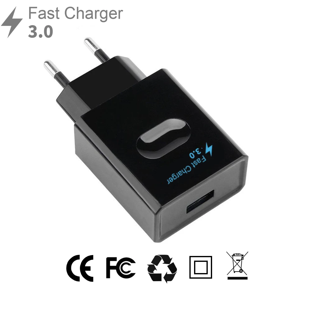 Powstro Портативный USB Зарядное устройство для быстрой зарядки адаптер путешествий