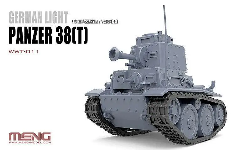 Немецкий светильник панцирный Танк Meng 38T Q Edition пластиковая модель в сборе|Наборы
