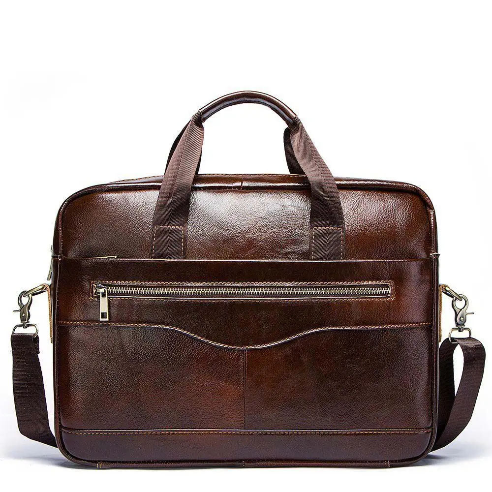 

Man Briefcase Cowhide Business Man Shoulder Bag Genuine Cow Leather Package For Laptop 2019 Travel Totes Satchel
