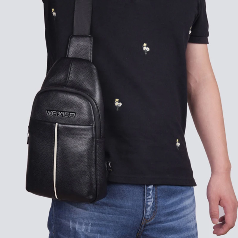 Винтаж Для мужчин Груди Сумка Crossbody сумки для сумка из искусственной кожи плечо