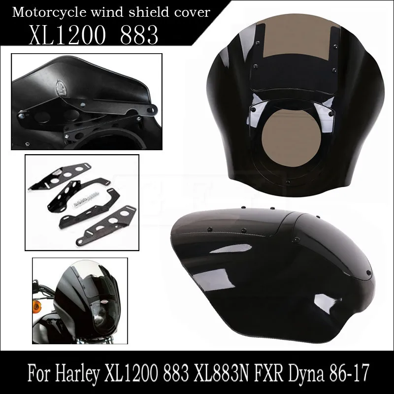 Налобный фонарь для мотоцикла Harley Sportster XL883 XL1200 XLH883 Iron 883 XL883N Dyna FXR 1988 2017 обтекатель