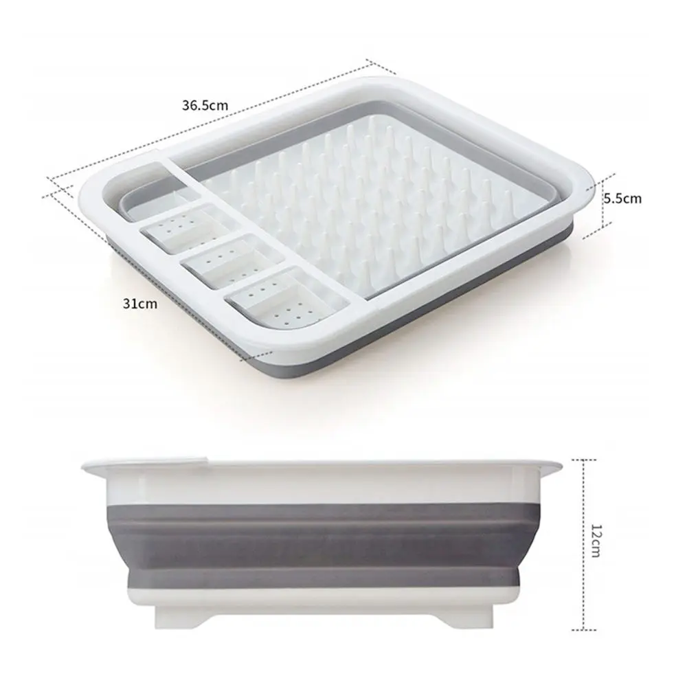 Складная подставка для сушки посуды аксессуары кухни кухонный Органайзер|Полки