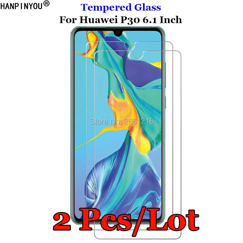 

2 шт./лот для Huawei P 30 закаленное стекло 9H 2.5D Премиум Защитная пленка для экрана телефона Huawei P30 6,1"