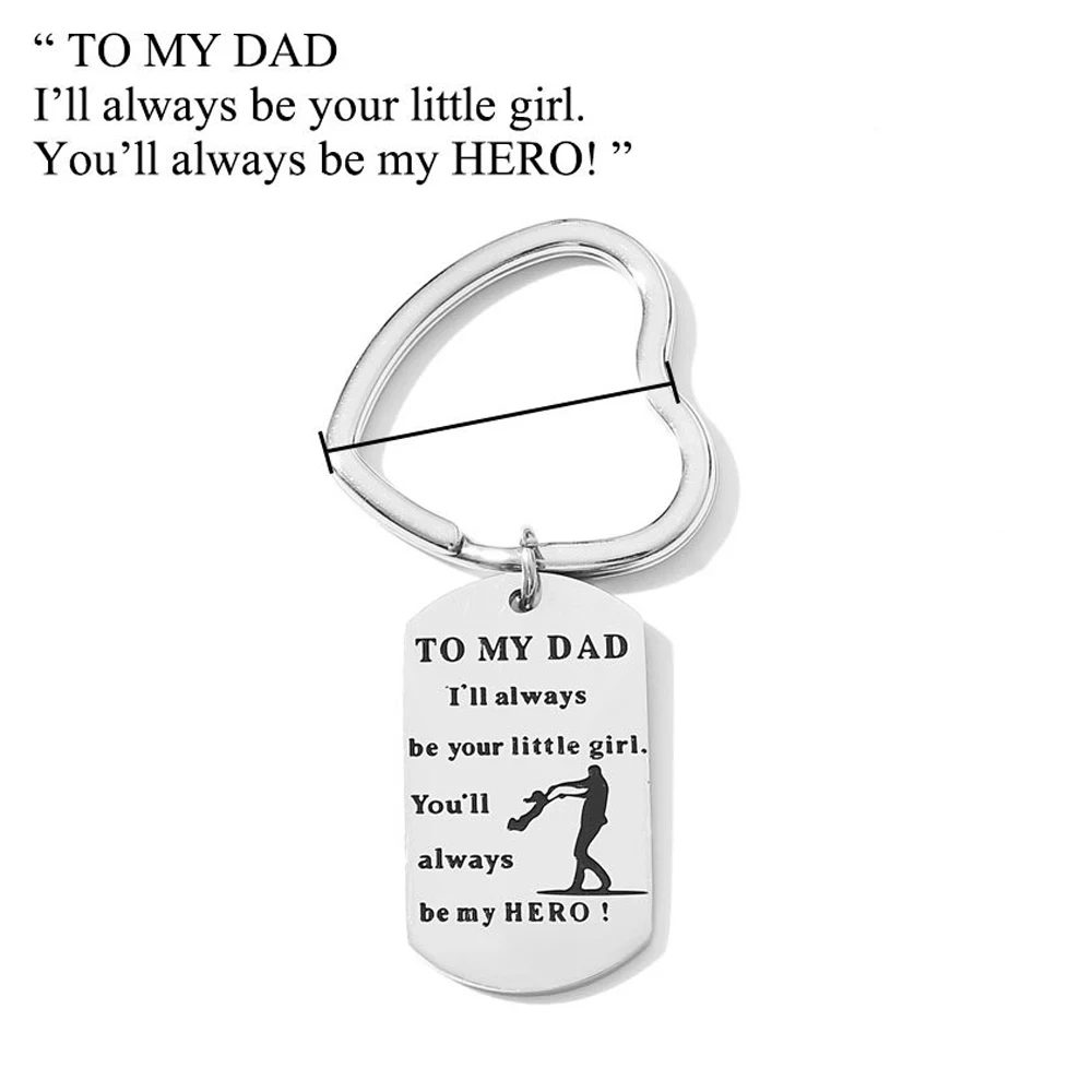 Новый брелок в форме сердца с пряжкой и кисточками виде для папы я всегда буду