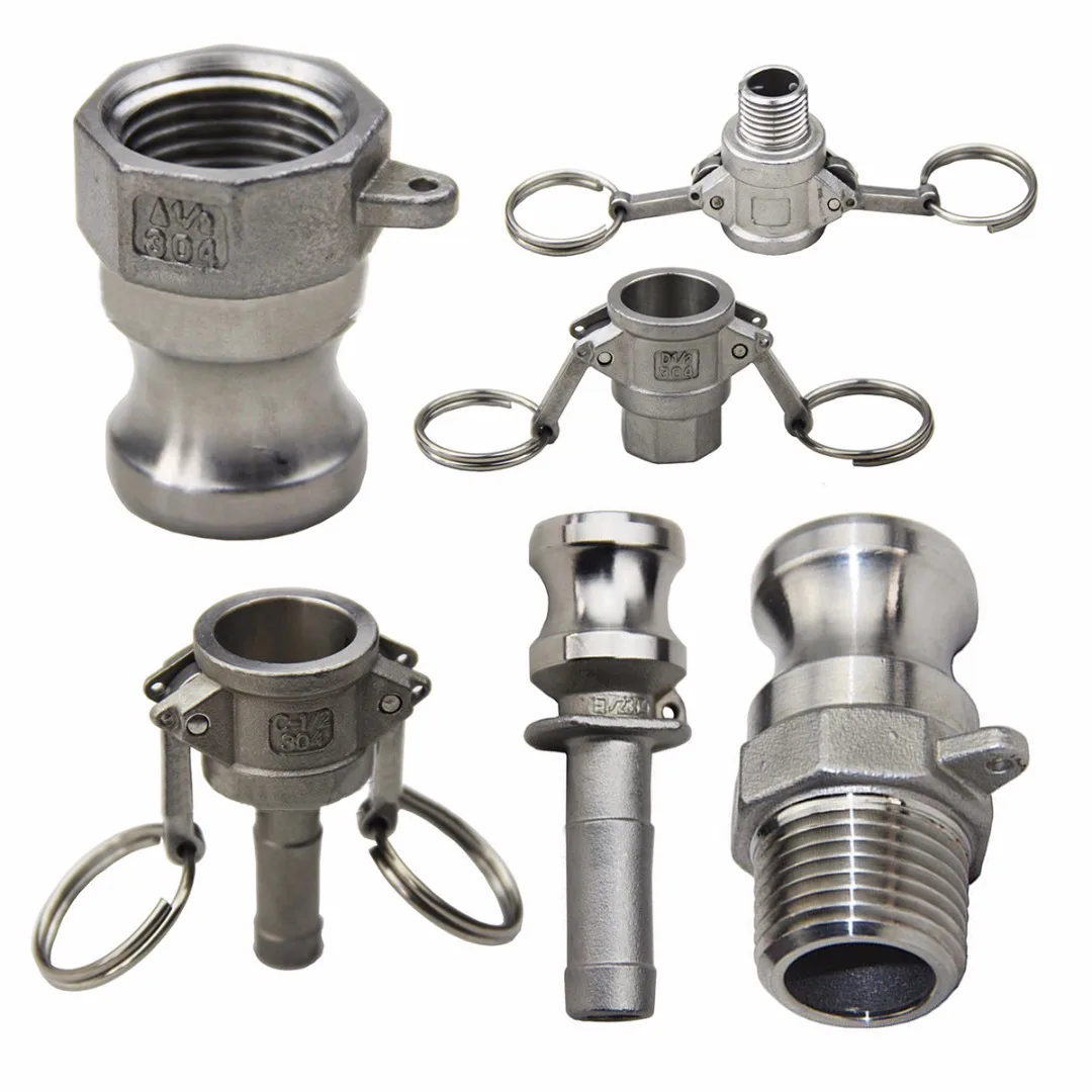 

1PC Camlock Female Coupler 304 Stainless Steel Homebrew Camlock Quick Joint Fitting Male Female Adapter 1/2" MPT FPT Barb