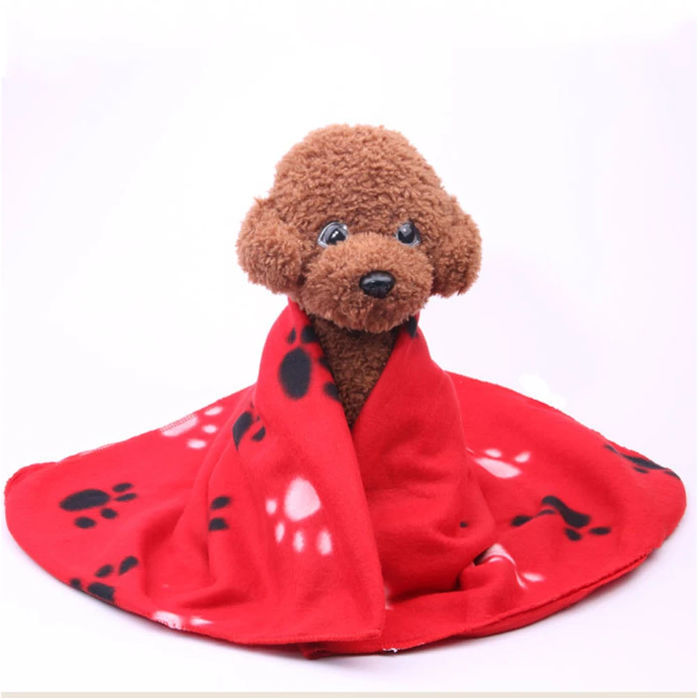 For Cat Rabbits Footprint Bed Carrier Cushion Warm Soft Pet Dog Winter Plush Sleep Mat Blanket Couch Pad | Дом и сад