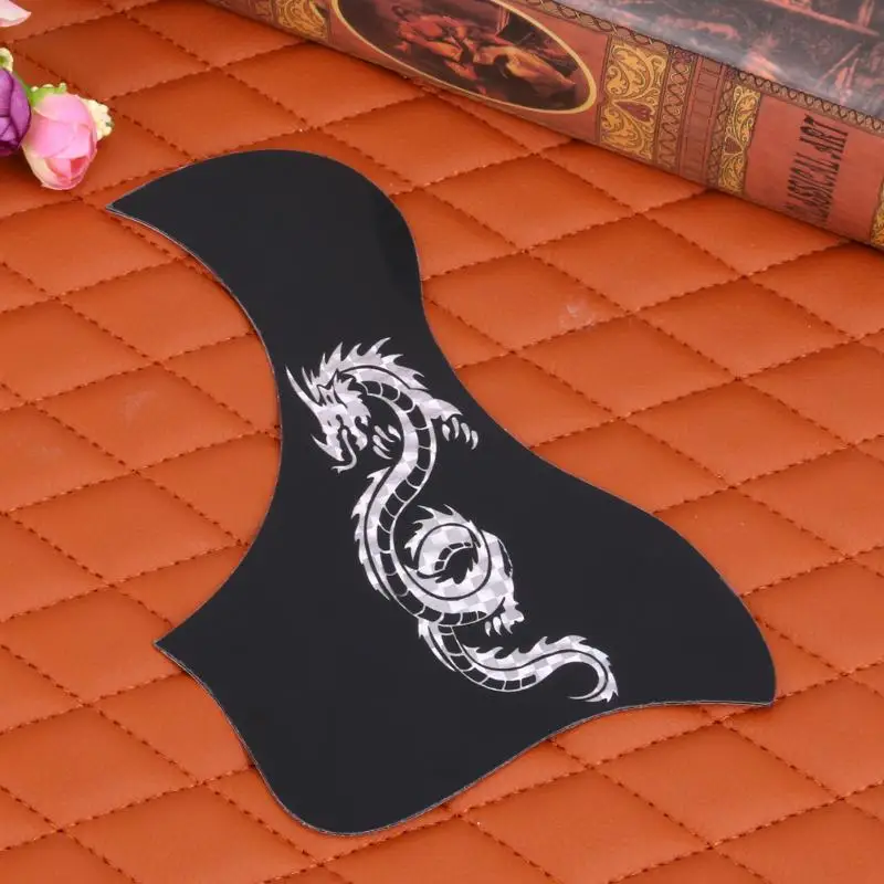 Китайский стиль золотой Феникс и Дракон узор Акустическая Гитара Pickguard выбор