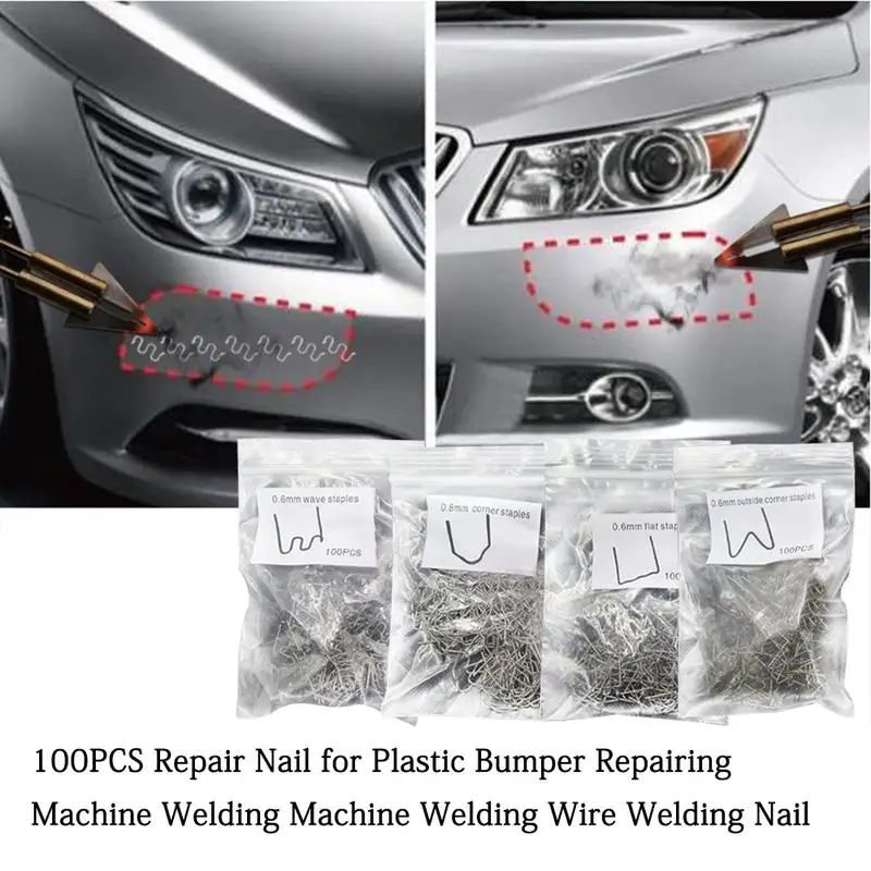 100 шт Ремонт ногтей для пластикового бампера ремонт машины сварочный аппарат
