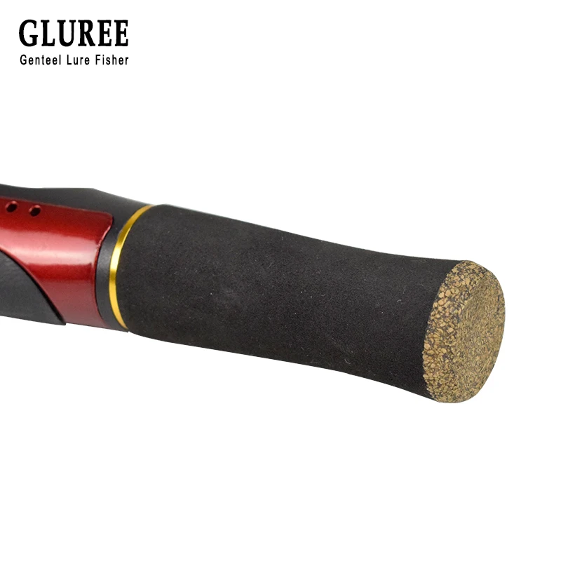 GLUREE FRP зимняя ледяная Удочка 2 секции литья/спиннинговая Сверхлегкая строчка