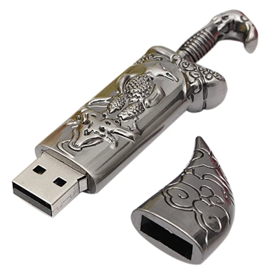 USB 2 0 металлический Меч Модель флэш-памяти палка хранения флеш-накопитель