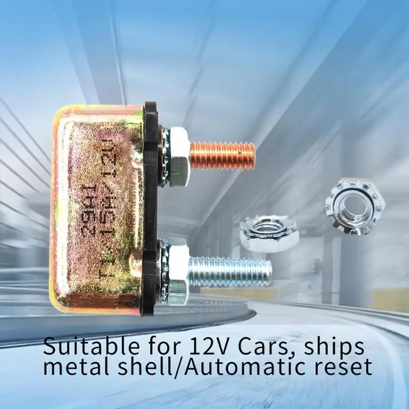 DC 12V Auto Reset Metal Circuit Breaker for Dual Battery Car Solar Boat | Автомобили и мотоциклы