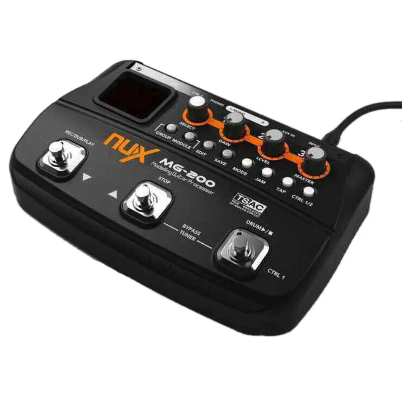 NUX MG 200 Гитарный процессор с несколькими гитарными эффектами педаль 55 эффектов 70