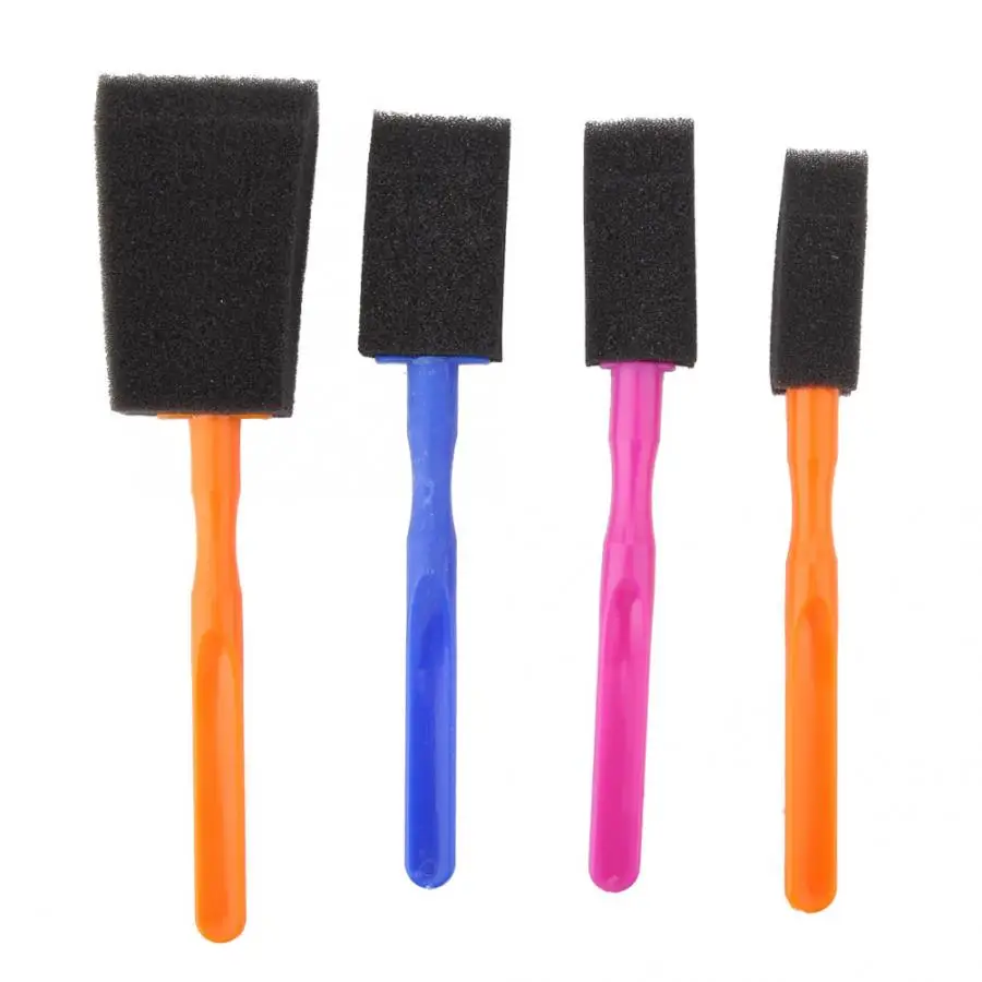 Новинка 4 шт. прочная и красивая губка пенная кисть винтажные прозрачные марки