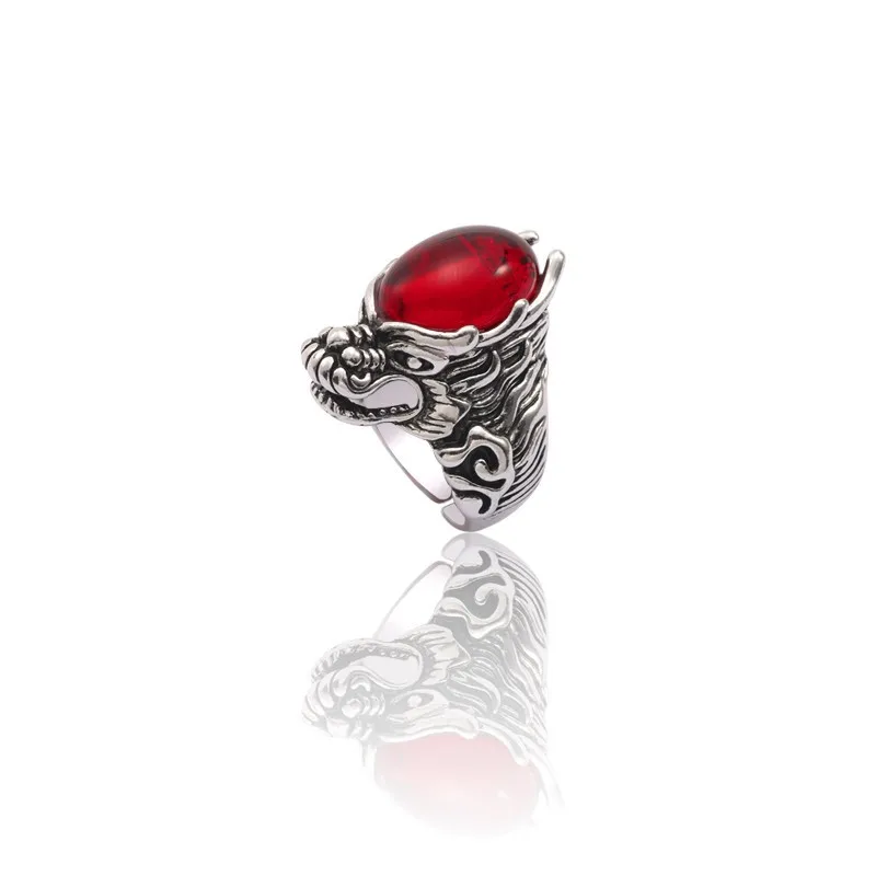 

Fashion Retro Three-dimensional Faucet Men's Ring Domineering Dragon Big Code Ring Men And Women Nightclub Trend Jewelry