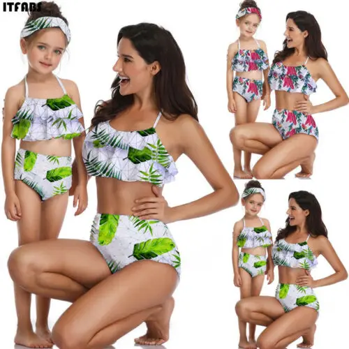 Лидер продаж 2019 модный семейный купальник сексуальный женский комплект бикини