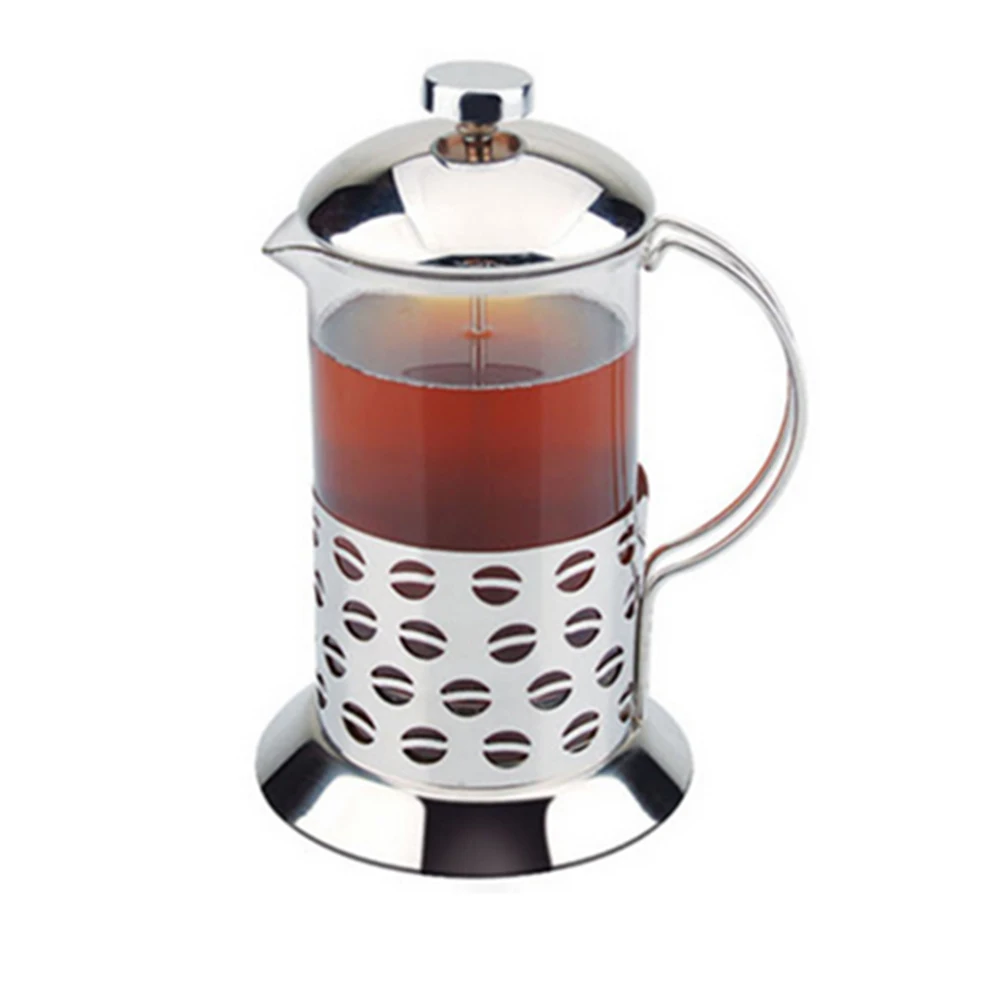350ml Stainless Steel Manual Pressure Glass Coffee Teapot French Presses Espresso Maker Pot Percolator Filter | Дом и сад