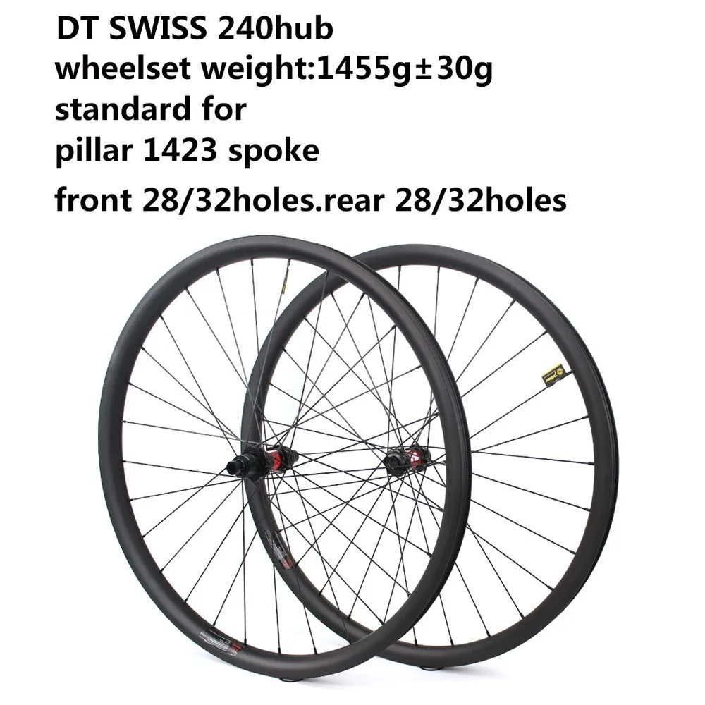 29er MTB Carbon Wheel set 28 мм * 24 супер светильник углеродный обод опора 1423 спицы для