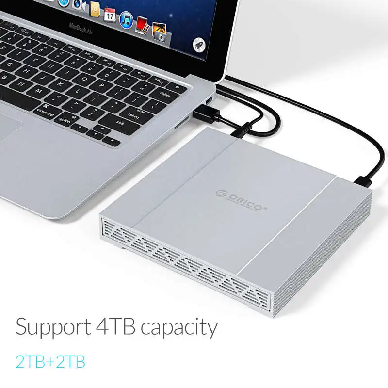 Алюминиевый корпус для жесткого диска Orico 2 5 дюйма Usb 3 1 Type C 10 Гбит/с Raid ТБ * внешний