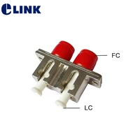 lc fc hybrid duplex adapter ftth fiber optic connector female to female dx apc upc sm mm coupler wholesale free shippingelink