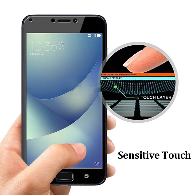 Защитное стекло для Zenfone 4 Max Для ZC520KL чехол из закаленного стекла 4max zc520 kl zc 520kl