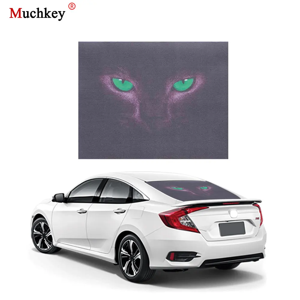 Автомобильная Наклейка 3D прозрачная наклейка на заднее стекло автомобиля