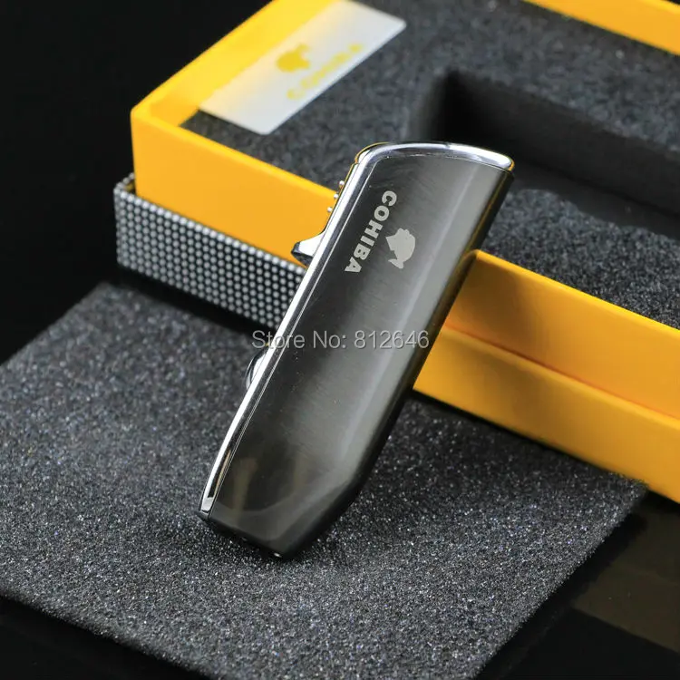 COHIBA зажигалка портативный 3 пламя Jet факел зажигалки ветрозащитный газовые с
