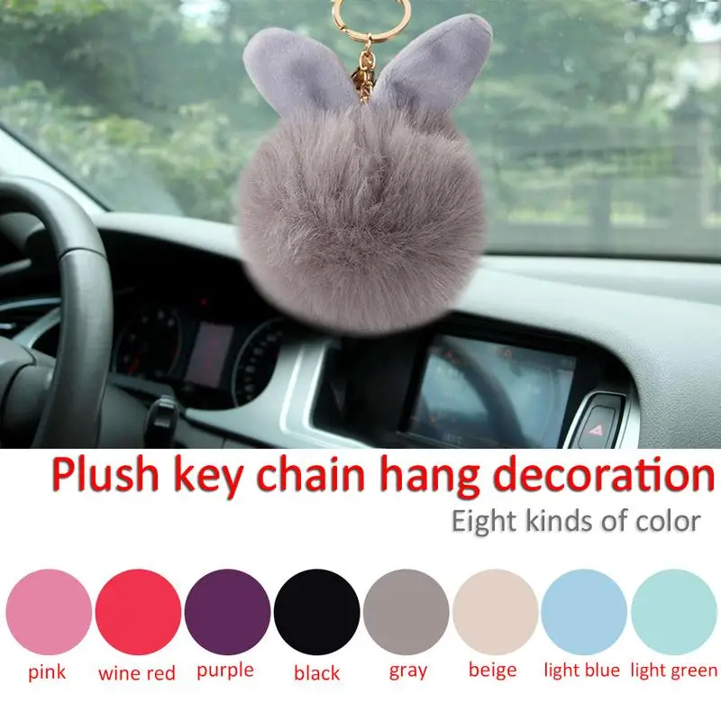 Брелок для ключей автомобиля подвесное украшение с милыми кроличьими ушками