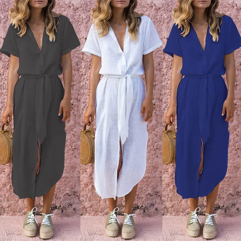 Женское богемное праздничное платье с v образным вырезом летнее пляжное коротким