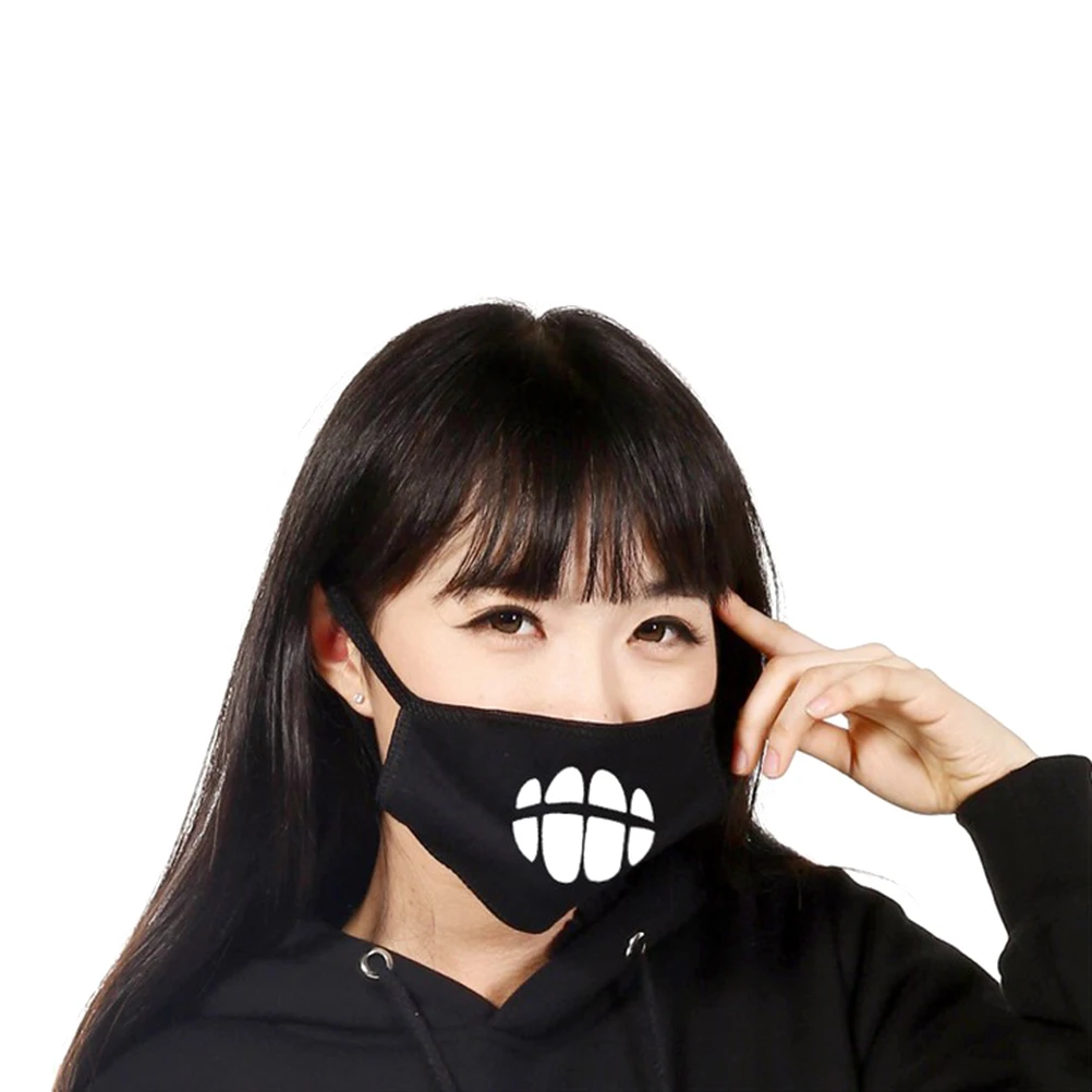 5 шт. крутая унисекс хлопковая Пылезащитная лицевая маска моющаяся