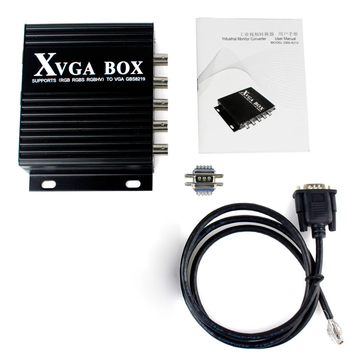 Новый GBS-8219 XVGA коробка CGA/EGA/RGB/RGBS/RGBHV/VGA промышленный монитор видео конвертер rgb