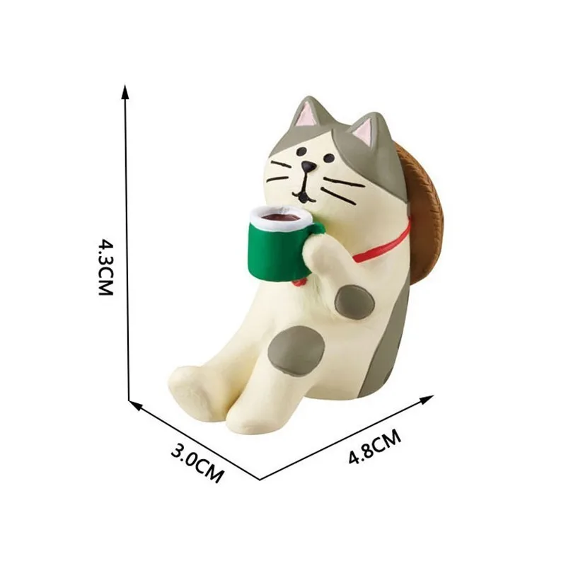 1 шт. милый напиток кофе кошка стол маленькие украшения пейзаж домашний