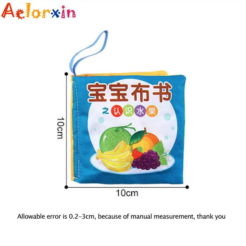 Animal Cloth Book Early Educational Games English Chinese Character Recognition Toy Ring Paper With BB Sounder | Игрушки и хобби