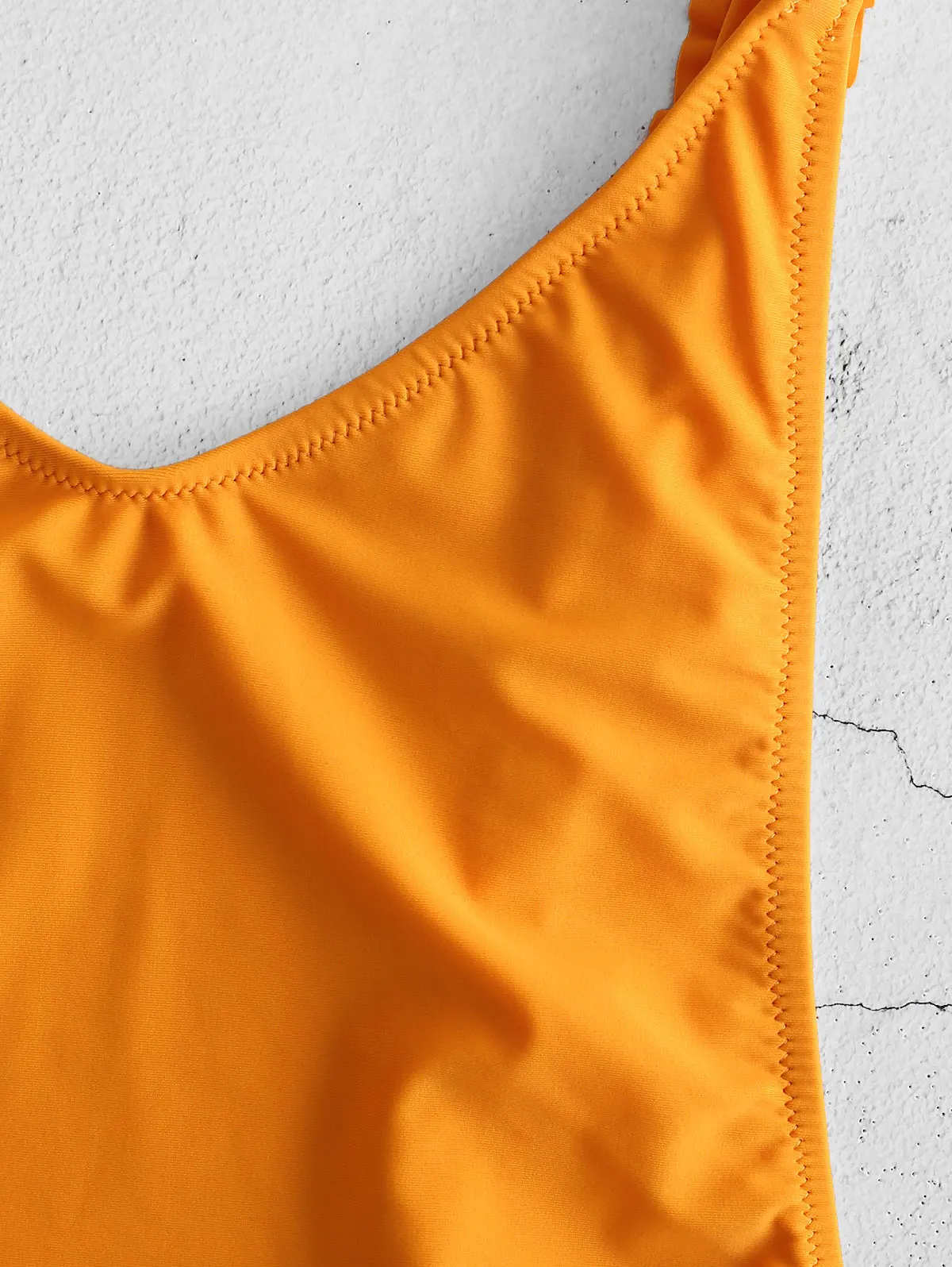 ZAFUL Сексуальная спинки галстук спереди ребристые высокие ноги купальник