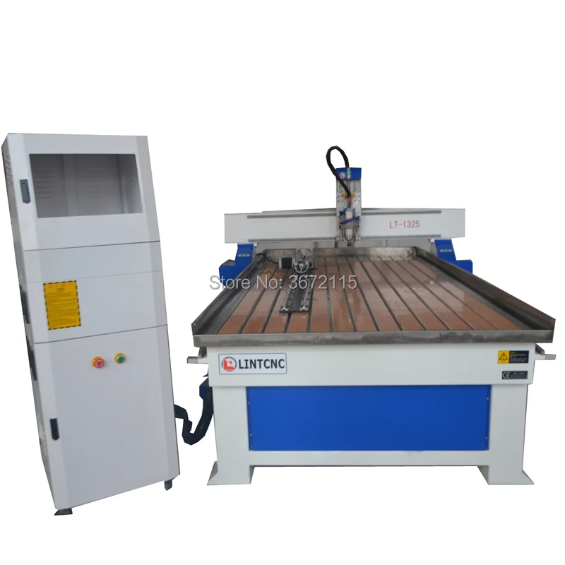 Гравировальный станок с ЧПУ Т образный рабочий стол 3 осевой 1325 цена кВт шпиндель