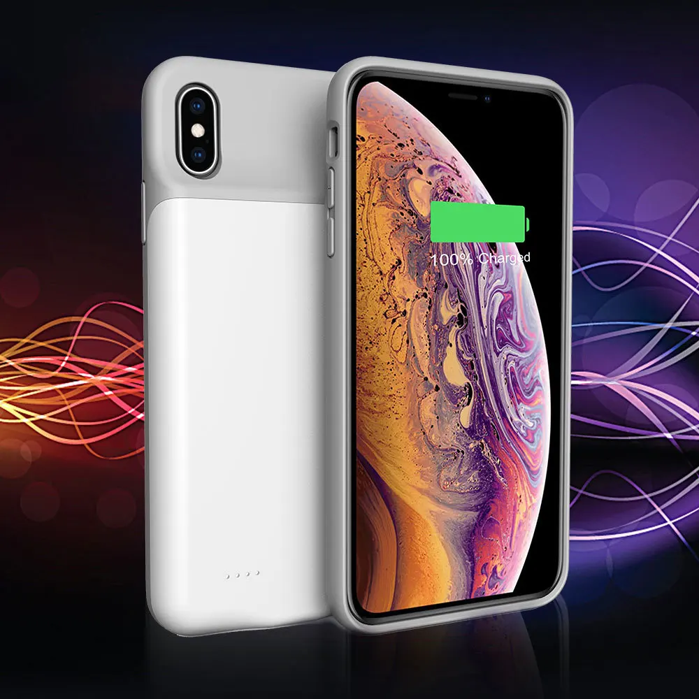 Зарядное устройство 4000 мАч чехол для Iphone Xs Max Xr X с магнитным притяжением