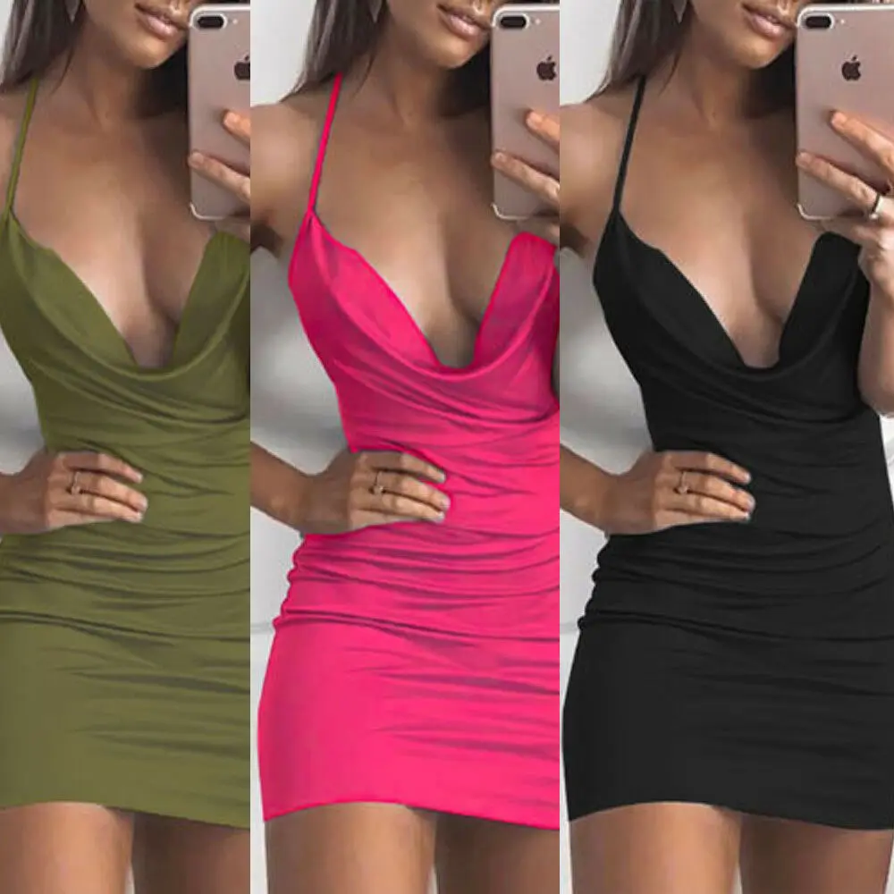 Новый Для женщин женские летние модные Повседневное Bodycon Тонкий без рукавов с