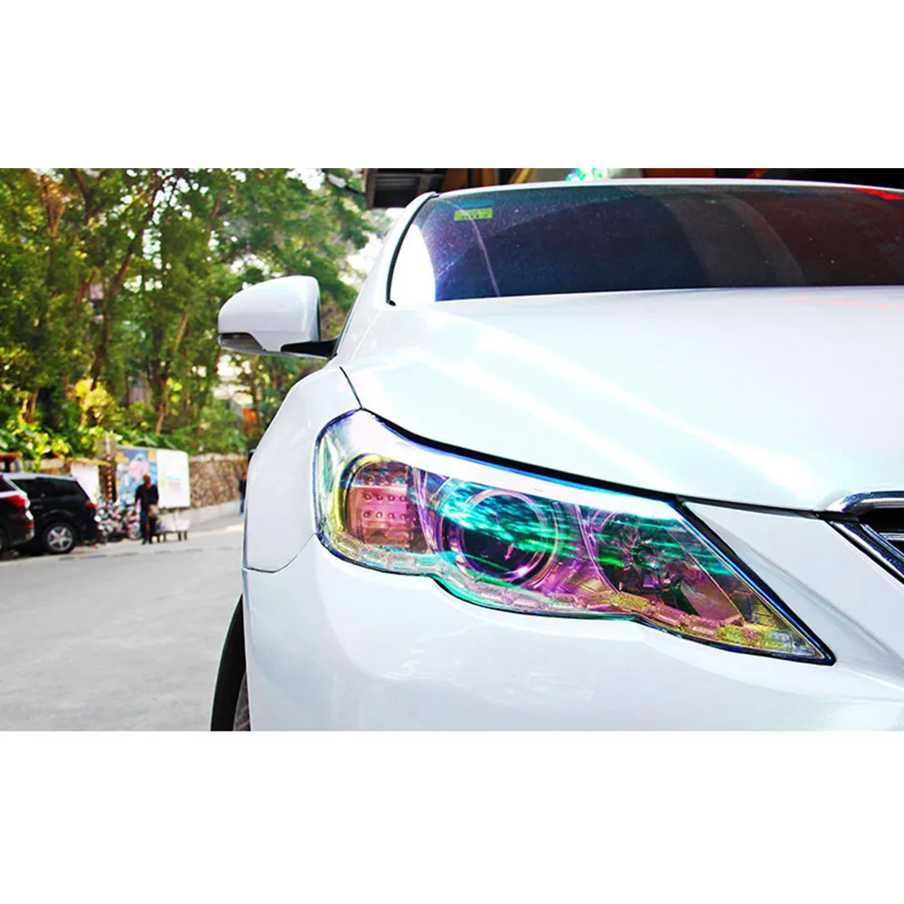 Цветная яркая автомобильная пленка для заднего фонаря наклейка освесветильник