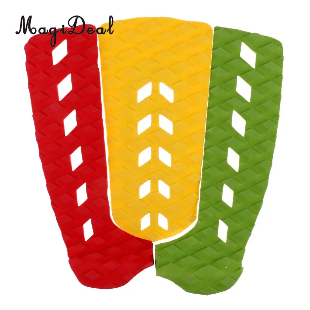 MagiDeal 3 шт. противоскользящая EVA доска для серфинга Тяговая Накладка борта грифа