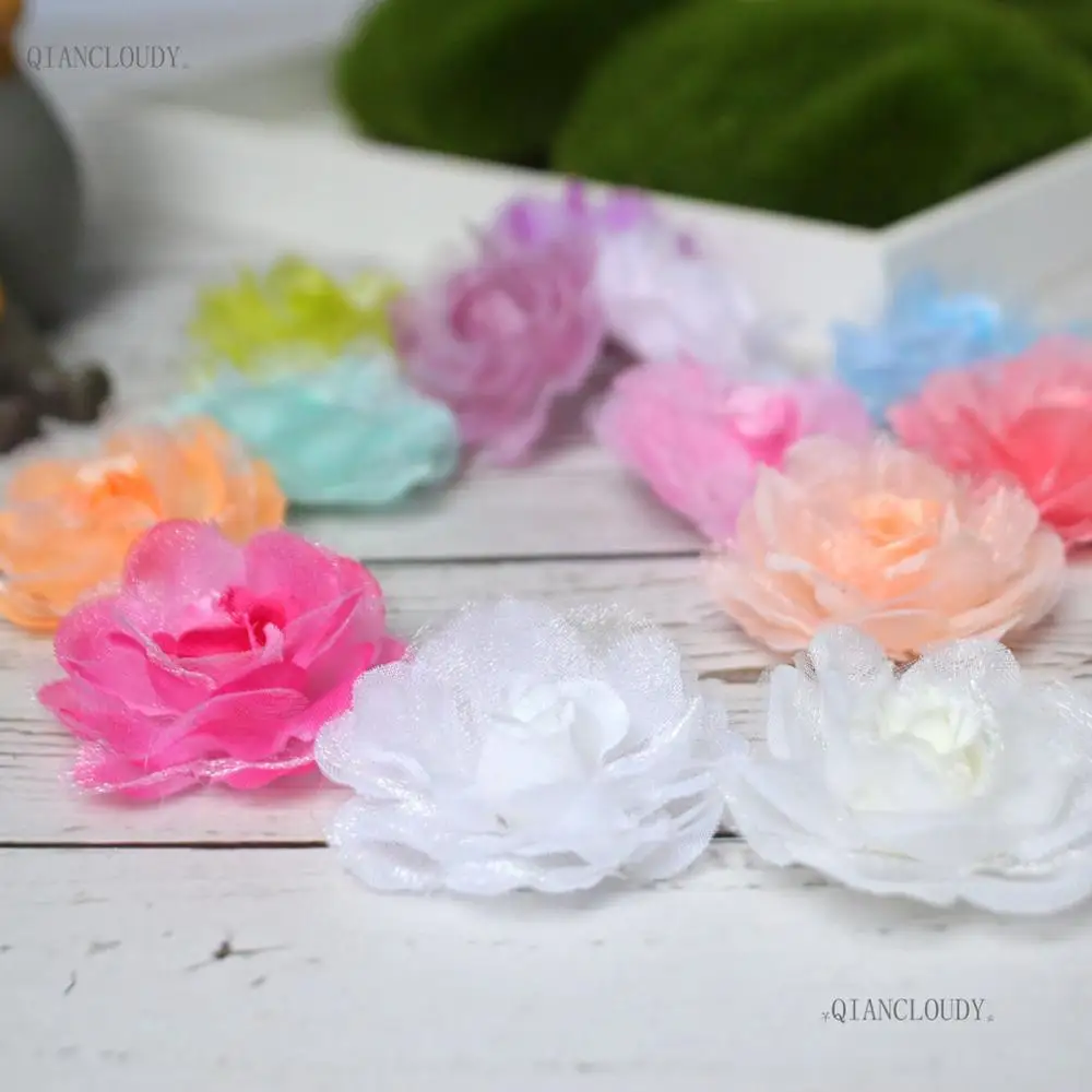 5/30/100 шт. декоративные бутоны из искусственной марли|flower head|camellia flowerflower camellia |