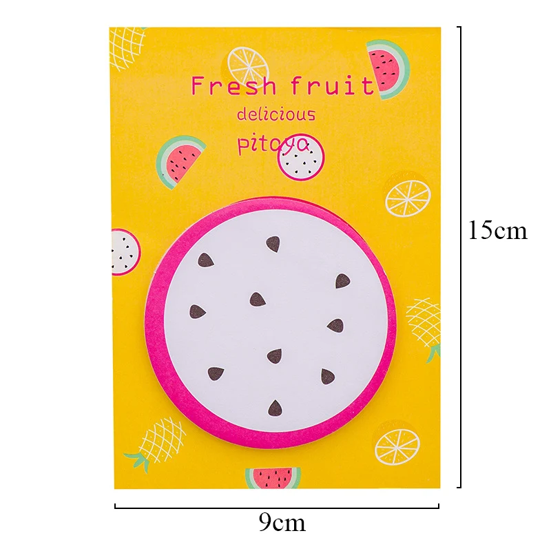 Милые фрукты блокноты мульти Складные мультфильм липкие заметки для детей DIY