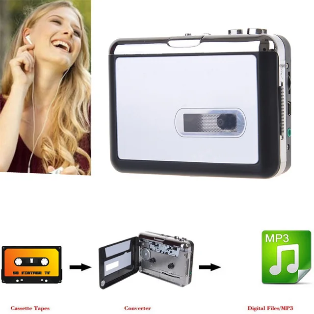 EZCAP аудио кассетный плеер старые кассеты для MP3 музыки мини USB цифровой конвертер