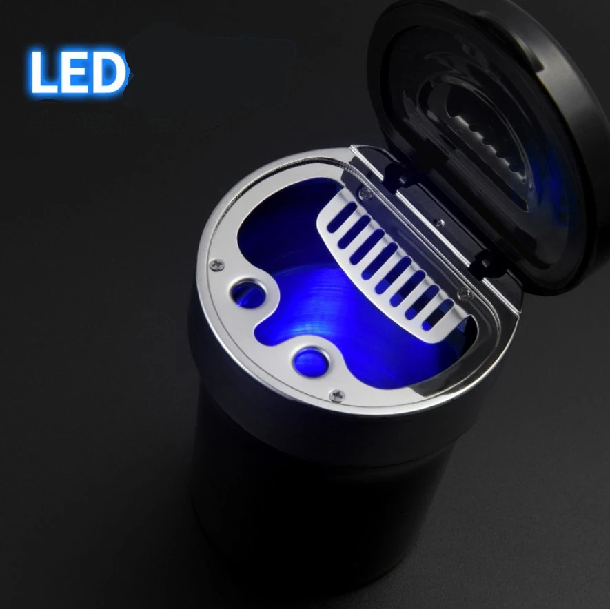 

1PC Portable Auto Car Truck Ashtray With Clock Cylinder Car Smokeless Smoke Cup Holder Storage Auto Accessories Y-B005