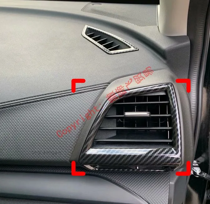 

Carbon Fiber Style Side Air-Condition Vent Outlet Cover Trim For Subaru Forester SK 2018 2019 Car Accessories Stickers W4