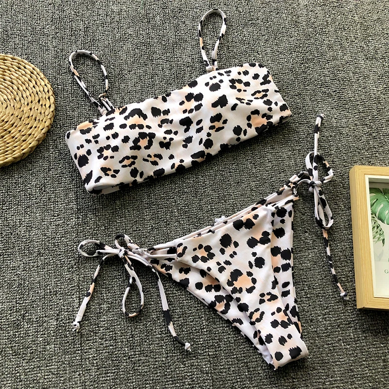 Bikinx Лето 2019 новый купальный костюм с леопардовым принтом женский купальник